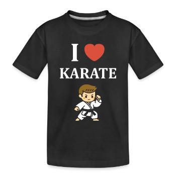 karate - T-shirt bio Premium Enfant - noir - Devant