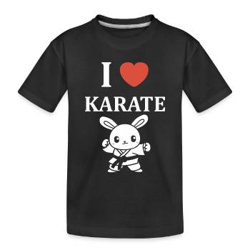 karate - T-shirt bio Premium Enfant - noir - Devant
