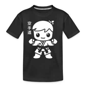 karate - T-shirt bio Premium Enfant - noir - Devant