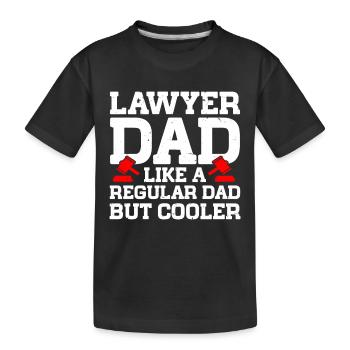 Law Lawyer - Kids' Premium Organic T-Shirt - black - Front