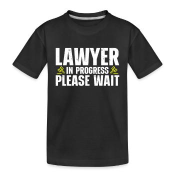 Law Lawyer - Kids' Premium Organic T-Shirt - black - Front