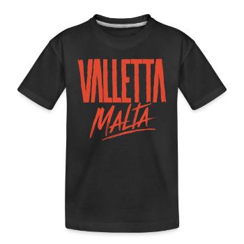 Rappel souvenir de La Valette à Malte - T-shirt bio Premium Enfant - noir - Devant