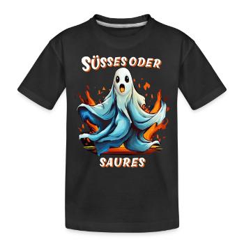 FANTÔME HALLOWEEN TRICK OR TREAT - T-shirt bio Premium Enfant - noir - Devant