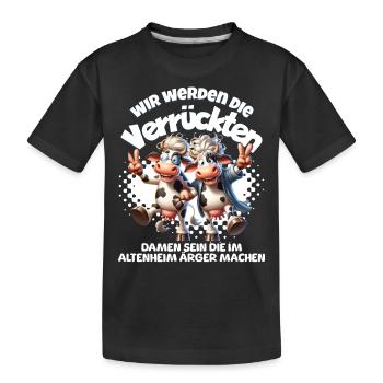 Drôles de vaches font des ennuis BFF - T-shirt bio Premium Enfant - noir - Devant