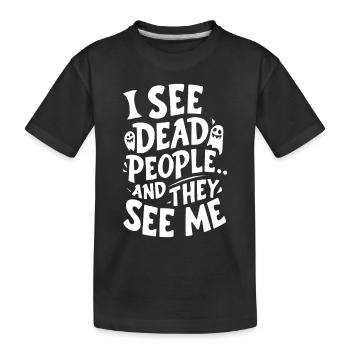 Appât fantôme Halloween Parapsychologie Paranormal - T-shirt bio Premium Enfant - noir - Devant