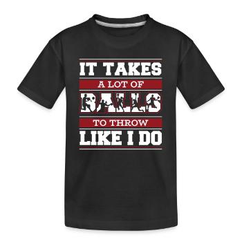 Il Faut Beaucoup De Balles Jeu D’équipe Prisonball - T-shirt bio Premium Enfant - noir - Devant