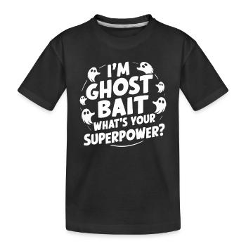 Appât fantôme Halloween Parapsychologie Paranormal - T-shirt bio Premium Enfant - noir - Devant