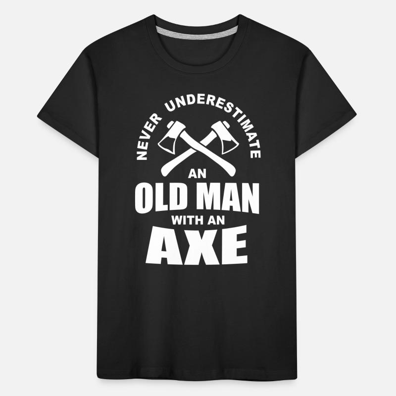 Axe Throwing Kids' Premium Organic T-Shirt