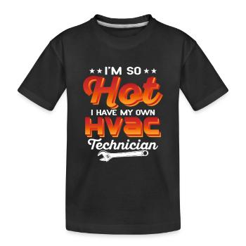 Avoir mon propre technicien CVC Installateur Technicien - T-shirt bio Premium Enfant - noir - Devant