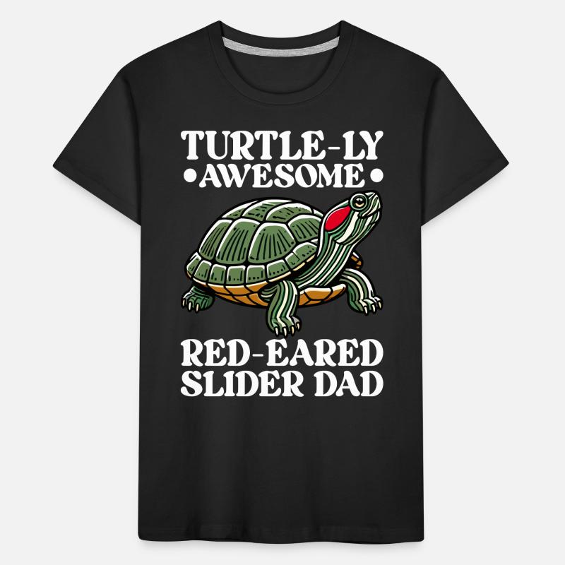 Turtle Red-eared Turtle Kids' Premium Organic T-Shirt