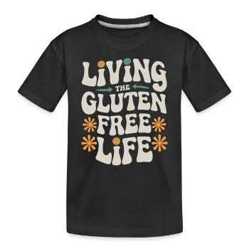 La vie La vie sans gluten - T-shirt bio Premium Enfant - noir - Devant