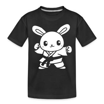 Judo - Kinder Premium Bio T-Shirt - Schwarz - Vorne