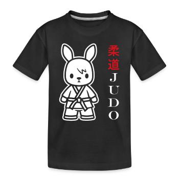 Judo - Kinder Premium Bio T-Shirt - Schwarz - Vorne