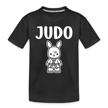 Judo - Kinder Premium Bio T-Shirt - Schwarz - Vorne