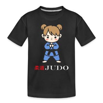 judo - T-shirt bio Premium Enfant - noir - Devant