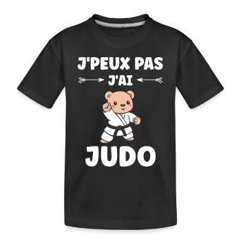judo - T-shirt bio Premium Enfant - noir - Devant