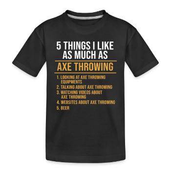 Hache - T-shirt bio Premium Enfant - noir - Devant