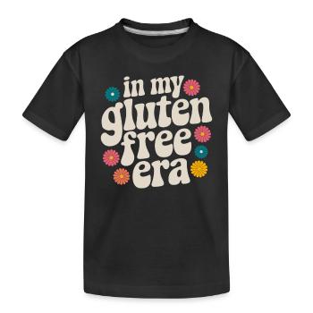 À l’époque du sans gluten - T-shirt bio Premium Enfant - noir - Devant