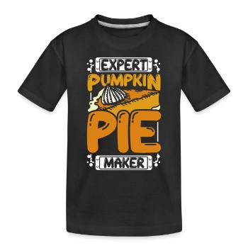 Expert pumpkin pie maker - Kinder Premium Bio T-Shirt - Schwarz - Vorne