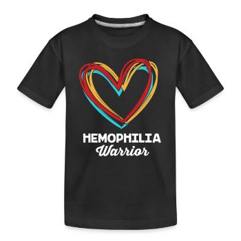 Hémophilie Hémophilie Hémophilie - T-shirt bio Premium Enfant - noir - Devant