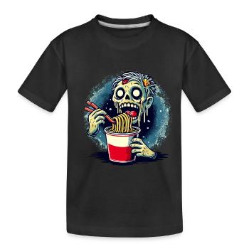 Nouilles Ramen Zombie Pour Films D’horreur Japonais - T-shirt bio Premium Enfant - noir - Devant