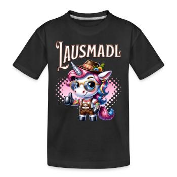Tracht Damen Outfit Dirndl Ersatz Lausmadl - T-shirt bio Premium Enfant - noir - Devant