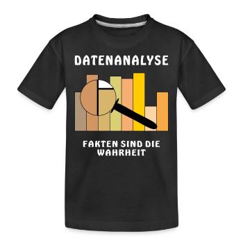 LES FAITS SONT LA VÉRITÉ - T-shirt bio Premium Enfant - noir - Devant