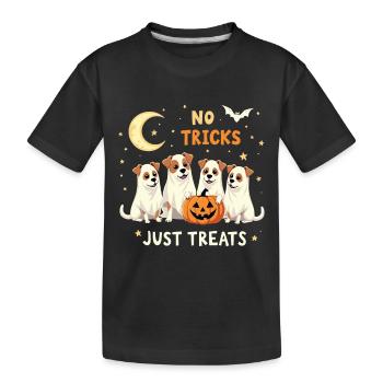 HALLOWEEN, PAS D’ASTUCES, JUSTE DES FRIANDISES - T-shirt bio Premium Enfant - noir - Devant