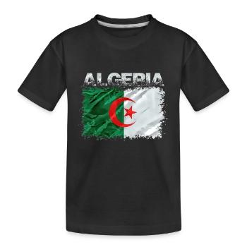 Algerien - Kinder Premium Bio T-Shirt - Schwarz - Vorne