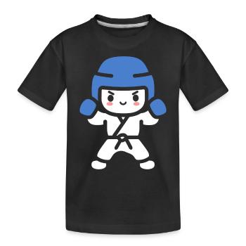 taekwondo - T-shirt bio Premium Enfant - noir - Devant