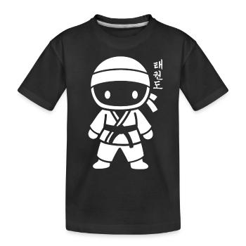 taekwondo - T-shirt bio Premium Enfant - noir - Devant