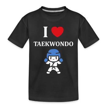 taekwondo - T-shirt bio Premium Enfant - noir - Devant