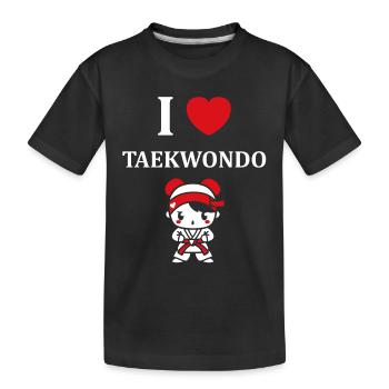 taekwondo - T-shirt bio Premium Enfant - noir - Devant