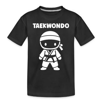 taekwondo - T-shirt bio Premium Enfant - noir - Devant