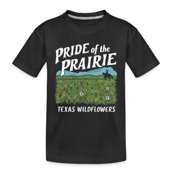 Texas Wildflowers Season Fields Flowers Texas - Kids' Premium Organic T-Shirt - black - Front
