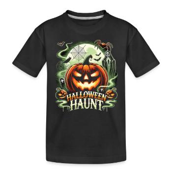 Kürbisparade: Halloween Spruch - Kinder Premium Bio T-Shirt - Schwarz - Vorne