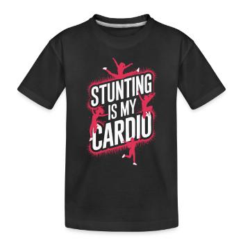 Entraînement d’équipe de pom-pom girls et de cascadeurs pour Spirit - T-shirt bio Premium Enfant - noir - Devant