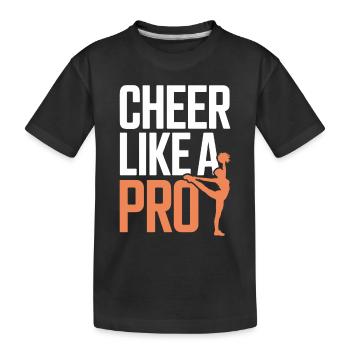 Entraînement d’équipe de pom-pom girls et de cascadeurs pour Spirit - T-shirt bio Premium Enfant - noir - Devant