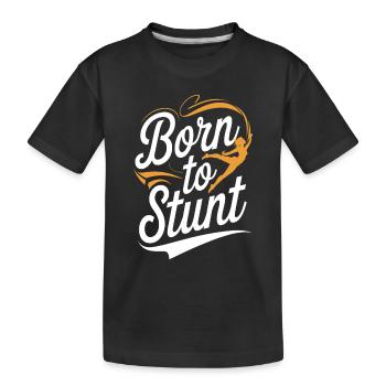 Entraînement d’équipe de pom-pom girls et de cascadeurs pour Spirit - T-shirt bio Premium Enfant - noir - Devant