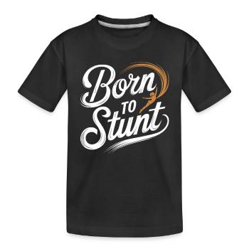 Entraînement d’équipe de pom-pom girls et de cascadeurs pour Spirit - T-shirt bio Premium Enfant - noir - Devant
