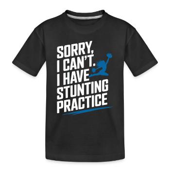 Entraînement d’équipe de pom-pom girls et de cascadeurs pour Spirit - T-shirt bio Premium Enfant - noir - Devant
