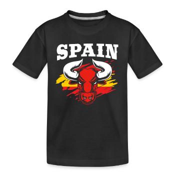 Espagne - T-shirt bio Premium Enfant - noir - Devant