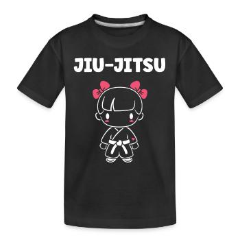 Jiu Jitsu - Kinder Premium Bio T-Shirt - Schwarz - Vorne