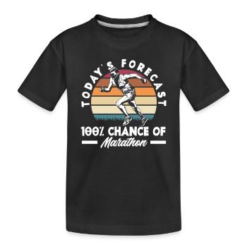 Prédiction du jour : 100% Marathon - T-shirt bio Premium Enfant - noir - Devant