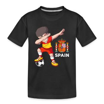 Spanien Spanisch - Kinder Premium Bio T-Shirt - Schwarz - Vorne