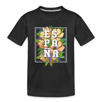 Spanien Spanisch - Kinder Premium Bio T-Shirt - Schwarz - Vorne