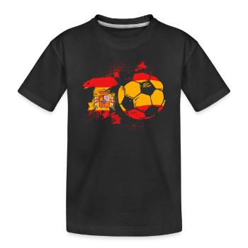 Spanien Spanisch - Kinder Premium Bio T-Shirt - Schwarz - Vorne
