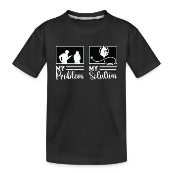 Médecine vétérinaire Mon problème Mon pictogramme Maman - T-shirt bio Premium Enfant - noir - Devant