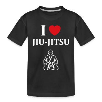 Jiu Jitsu - Kids' Premium Organic T-Shirt - black - Front