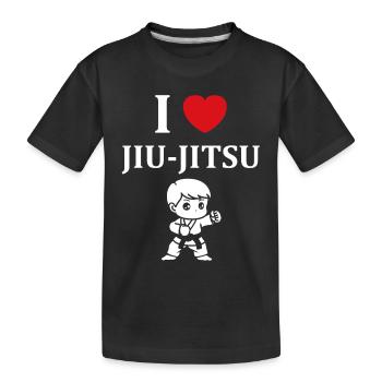 Jiu Jitsu - Kids' Premium Organic T-Shirt - black - Front
